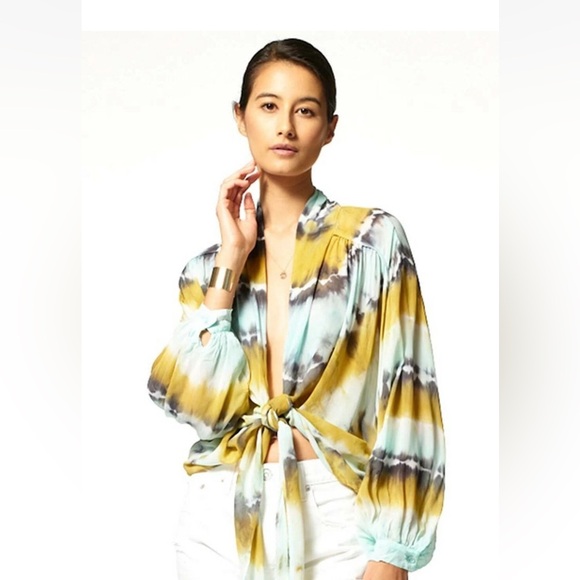 Young Fabulous & Broke Tops - Young fabulous and broke tie-dyed blouse